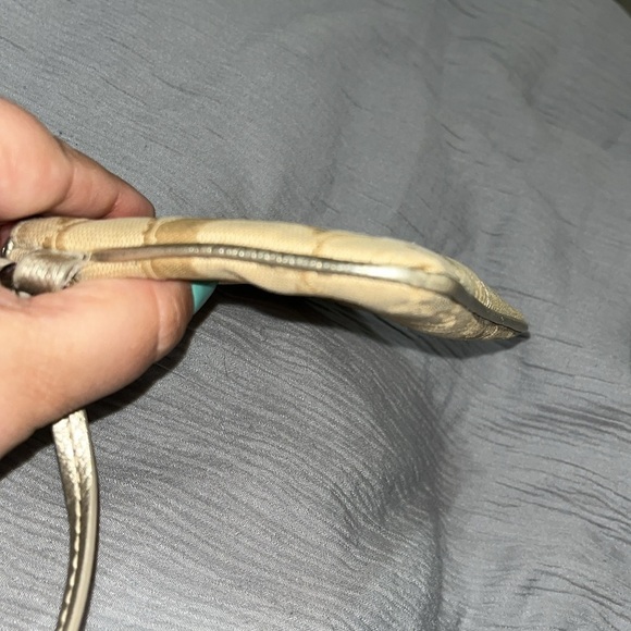 Coach Est 1941 New York Beige Wristlet, Vintage